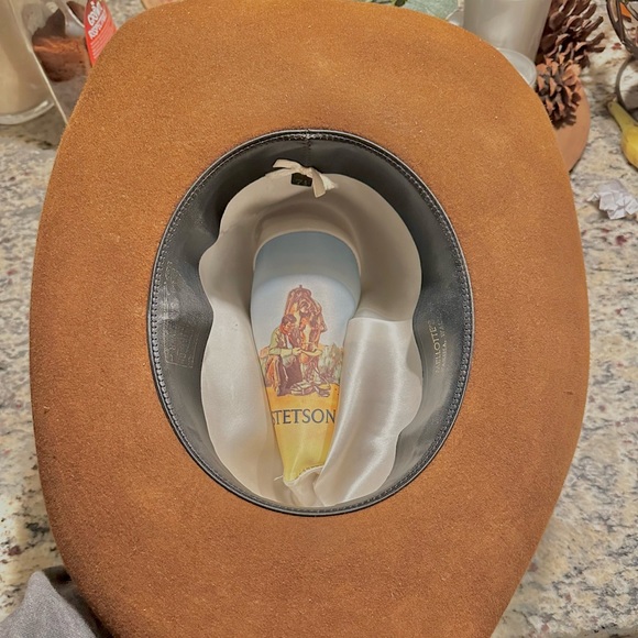 Brown Stetson Cowboy Hat - Picture 2 of 8